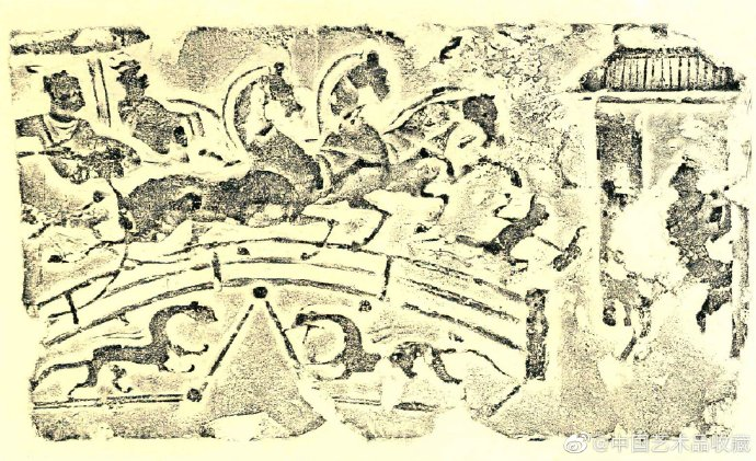 (东汉)骖车过桥画像砖 - 历朝驿站